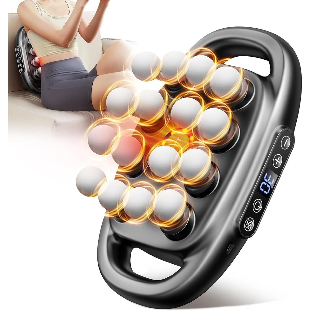 16-Head Massage Gun Set Deep Tissue Percussion Massager with 3 Modes & 30 Intens